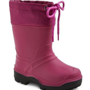 NEW! SnowMaster Waterproof Snow Boots, Pink - Sz 1 or 6